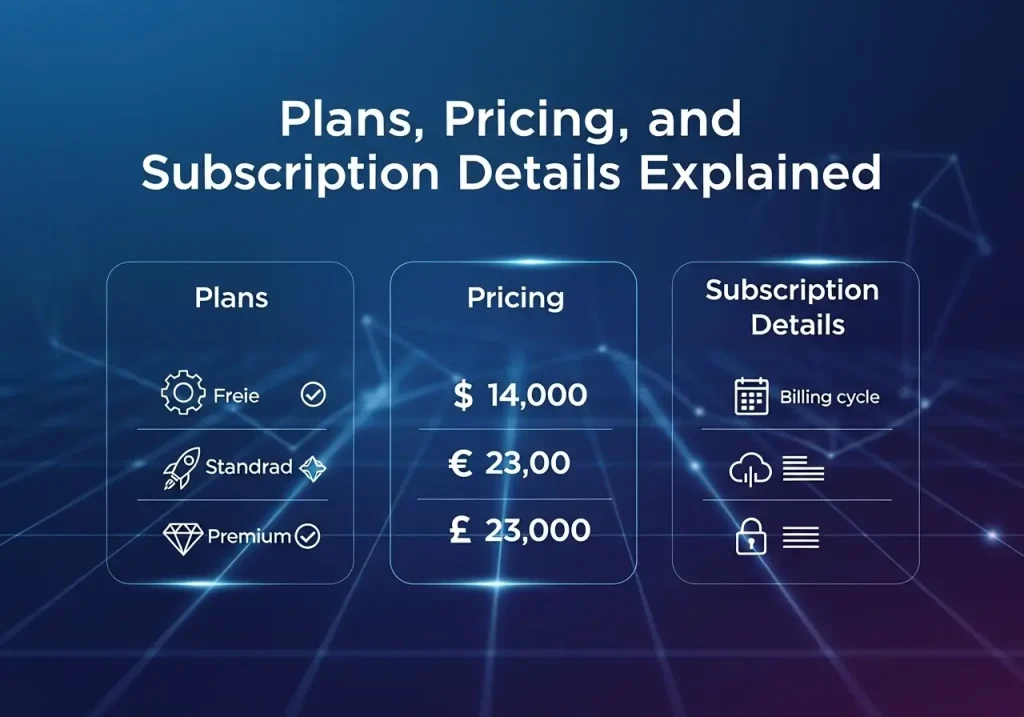 Plans, Pricing, and Subscription Details Explained
